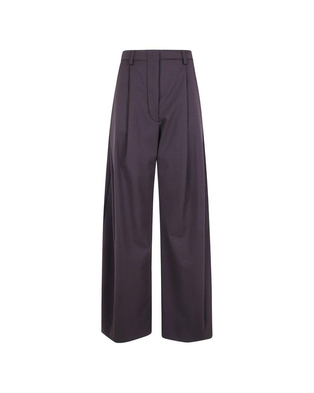 THE LATEST Purple Billie Wool Blend Trousers