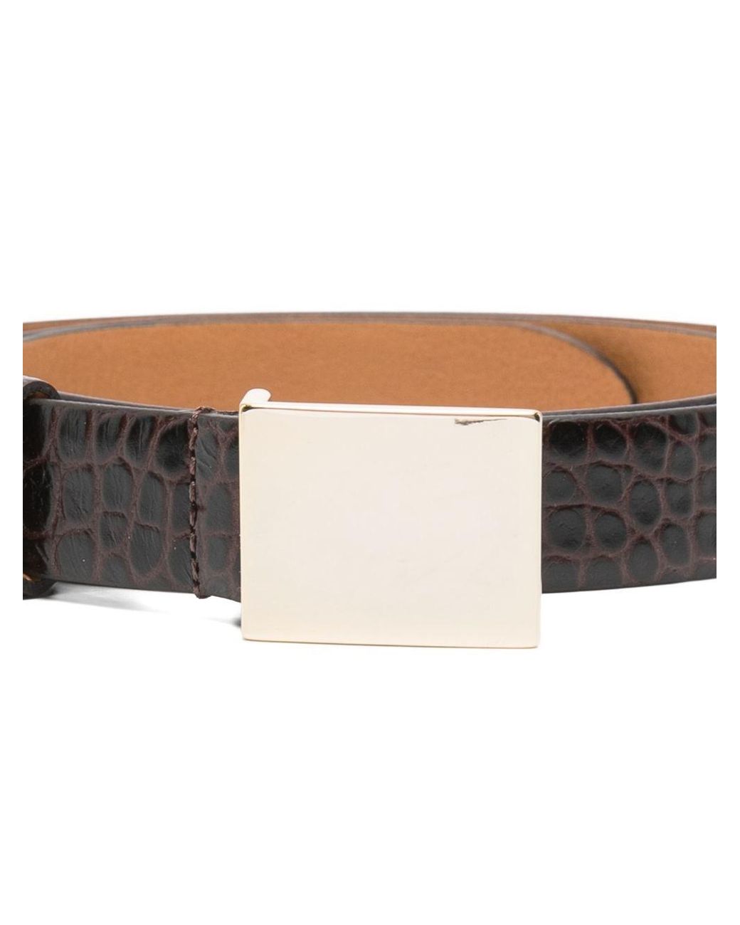 Alysi White Leather Belt