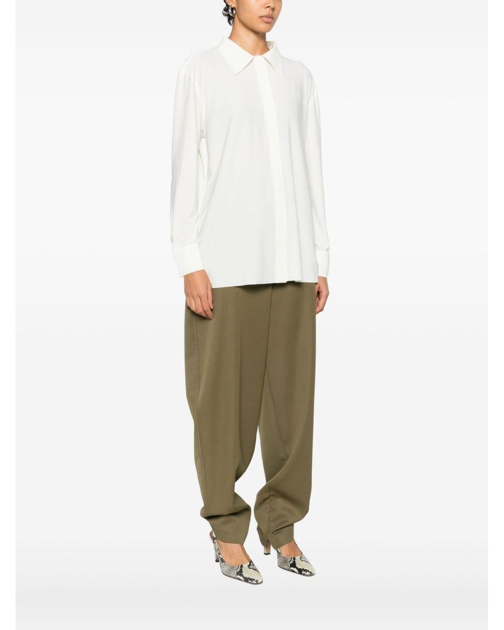 Norma Kamali White Jersey Shirt