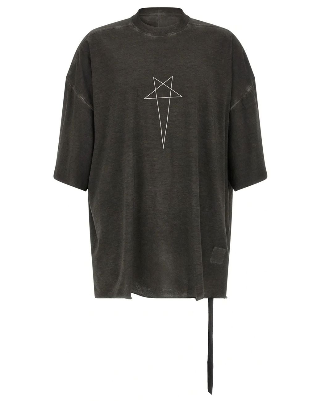 Rick Owens Black Printed T-Shirt By for men