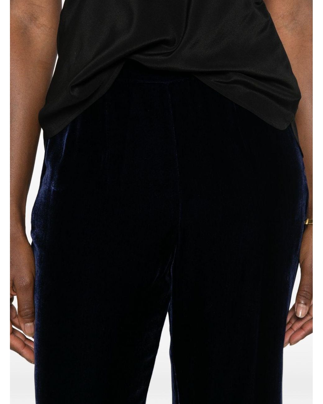 Forte_forte Black Velvet Trousers