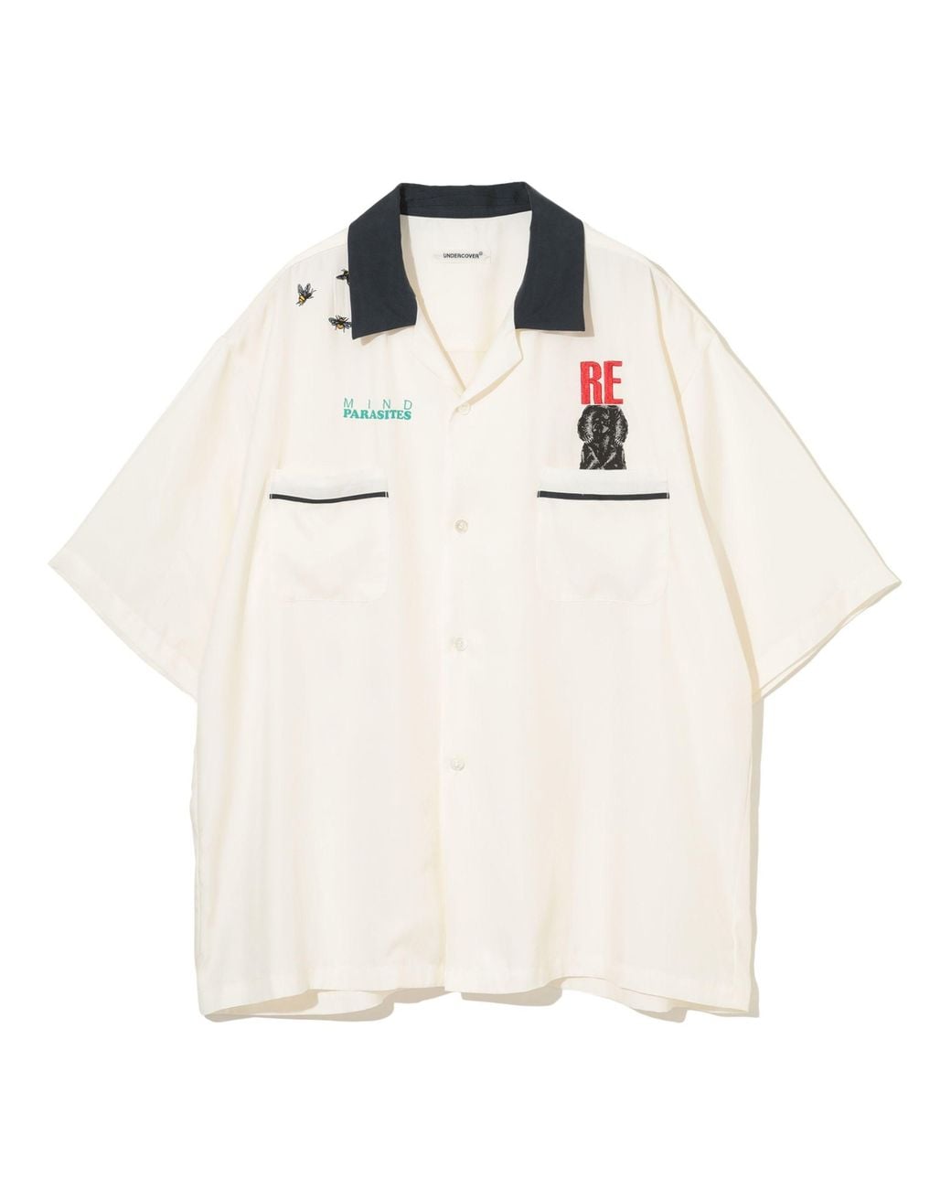 Undercover White Shirt With Embroidery for men