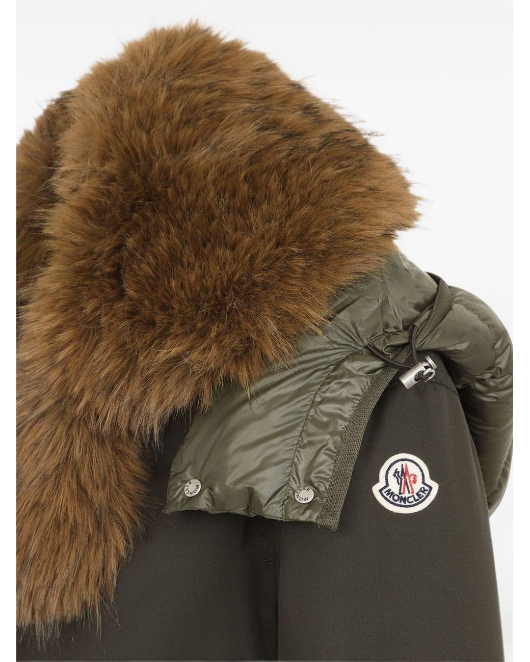 Moncler Multicolor Nylon Parka Coat