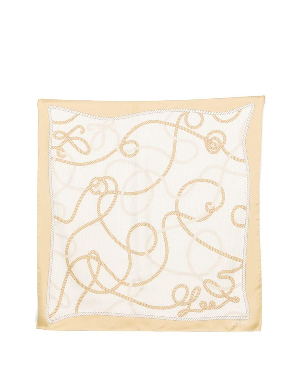 Loewe Natural Printed Silk Foulard