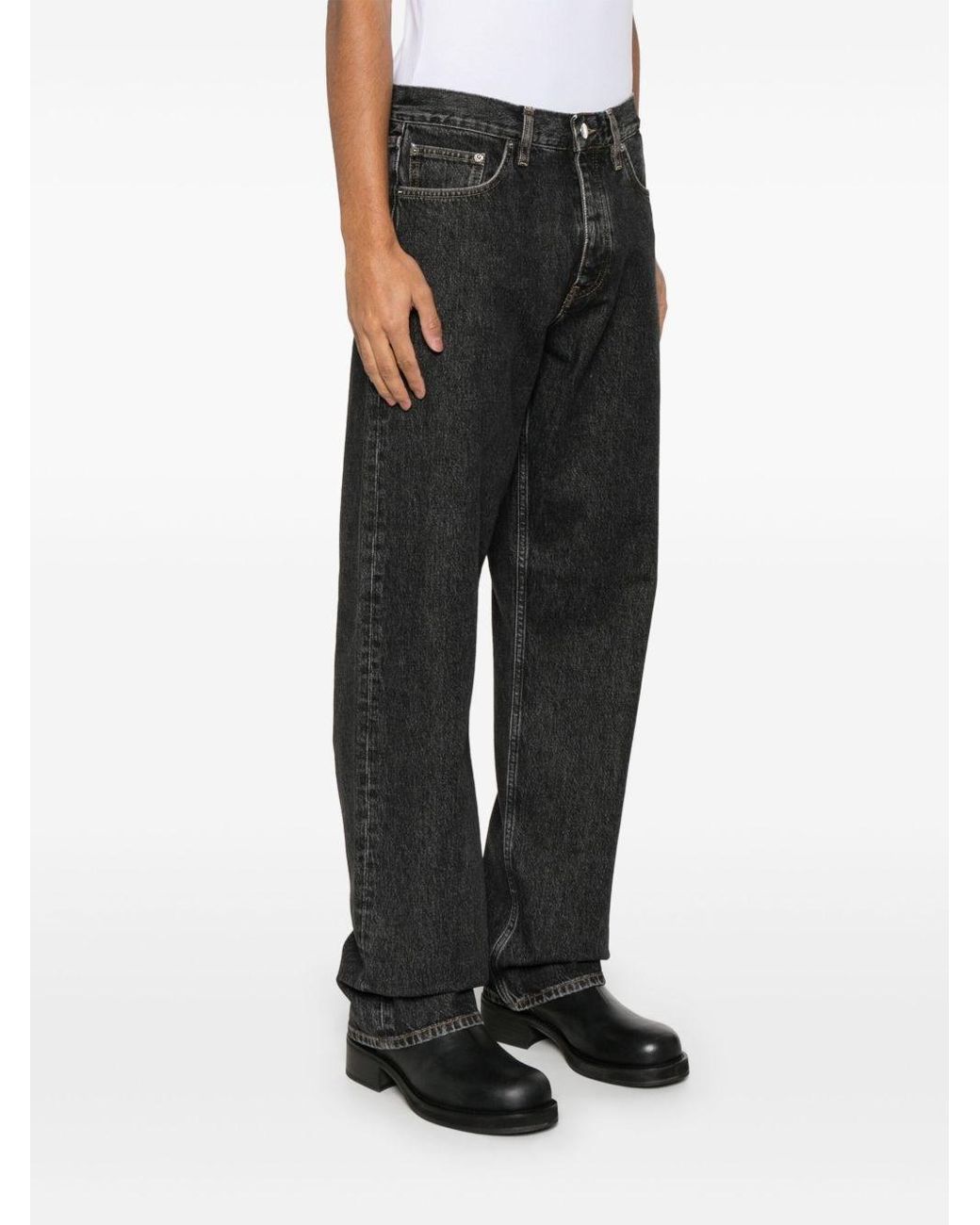 sunflower Black Wide Leg Jeans for men