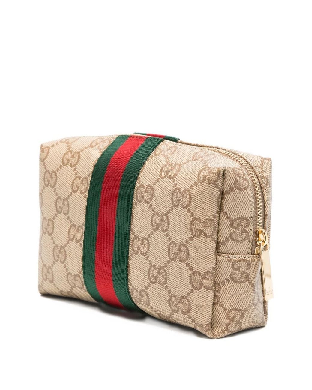 Gucci Natural Web Detail Beauty-Case