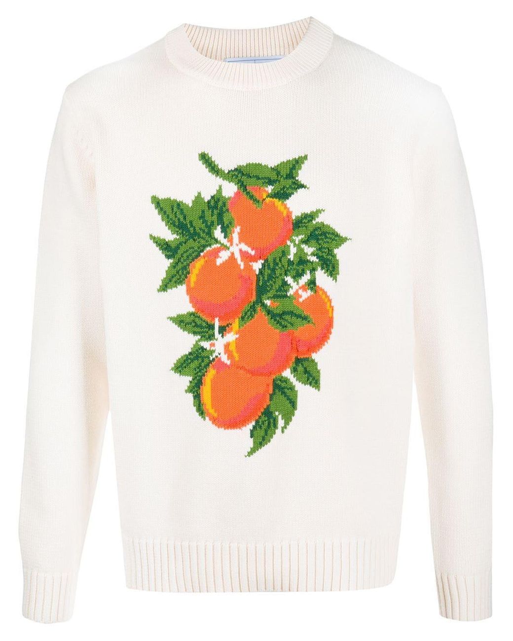 casablanca orange crew knit