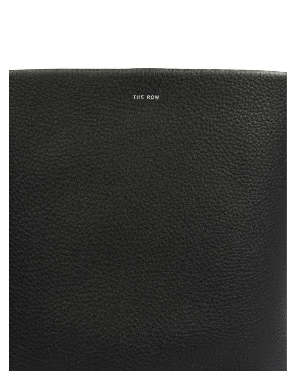 The Row Black Park Tote Medium Leather Tote