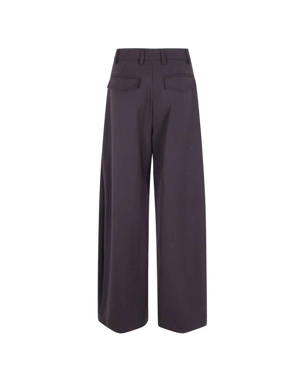 THE LATEST Purple Billie Wool Blend Trousers