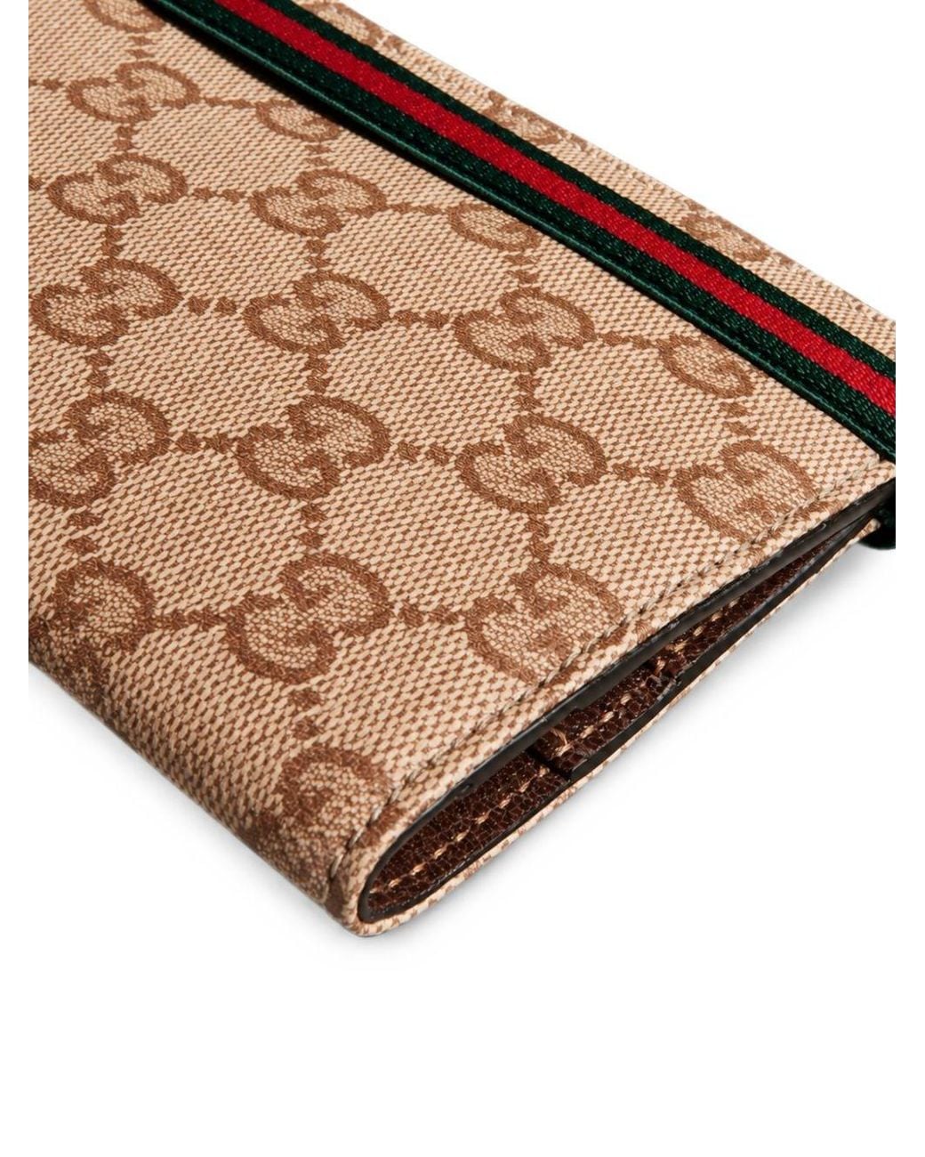 Gucci Brown Gg Passport Holder By for men