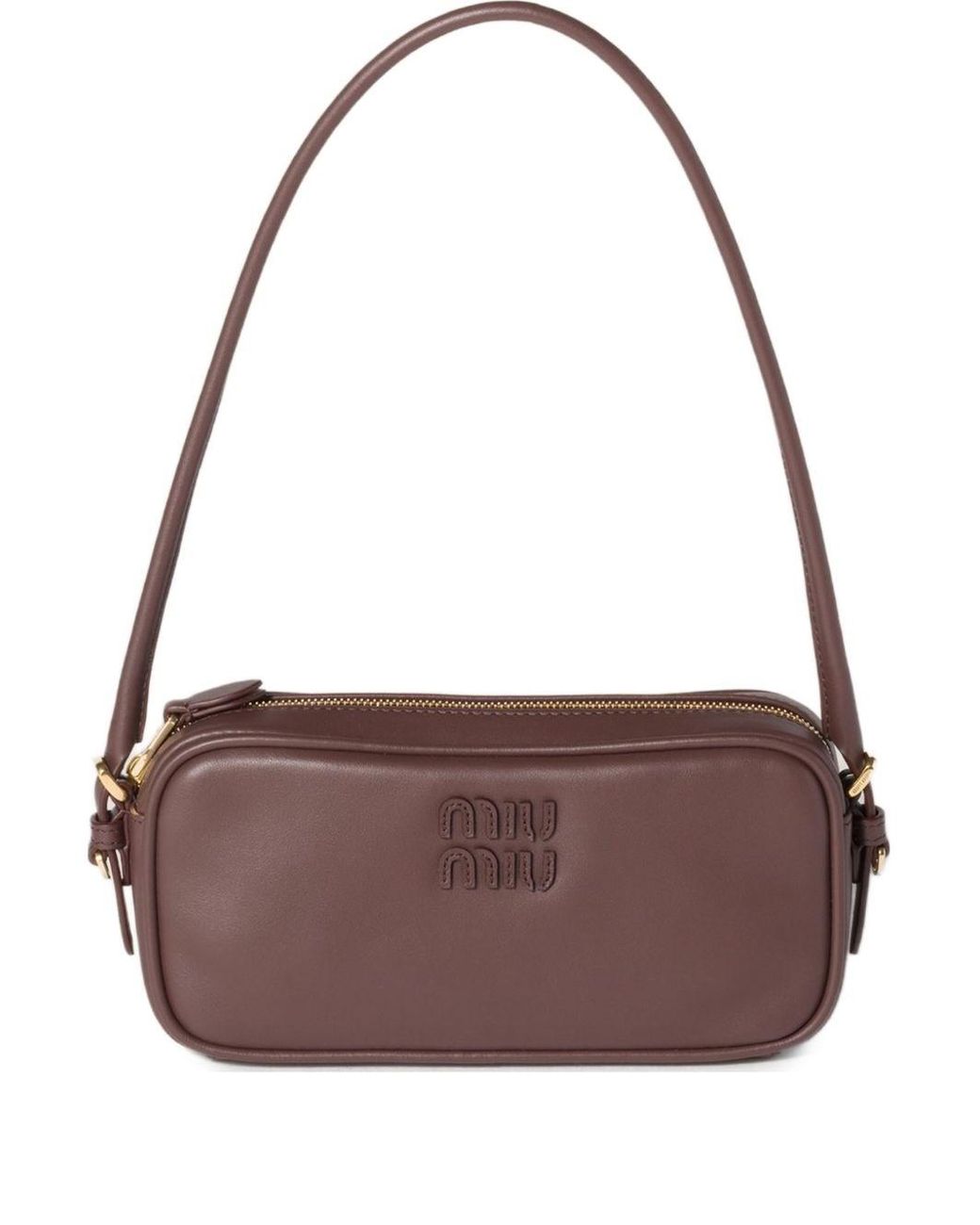 Miu Miu Brown Leather Mini Bag