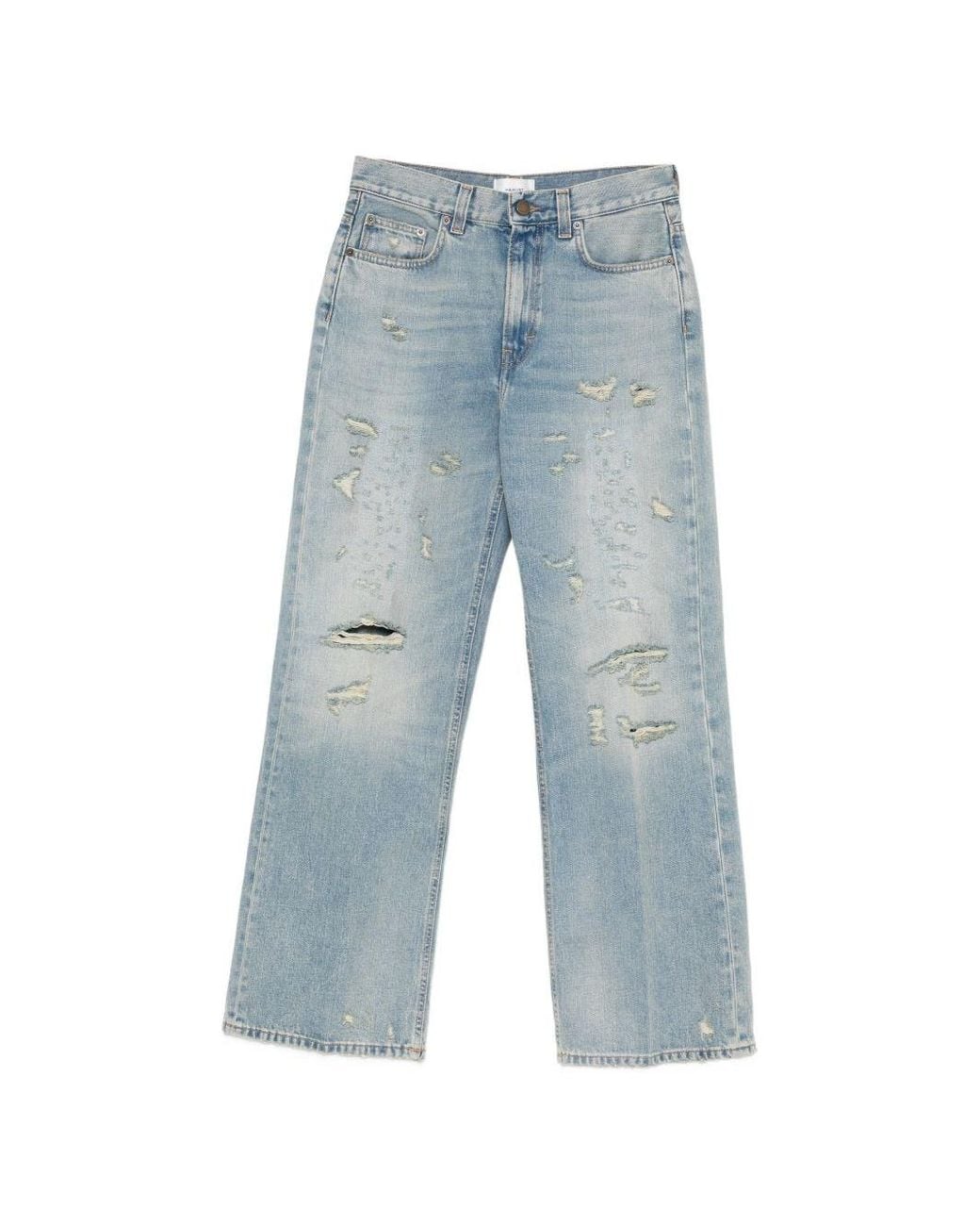 Haikure Blue Winny Wide-Leg Denim Jeans