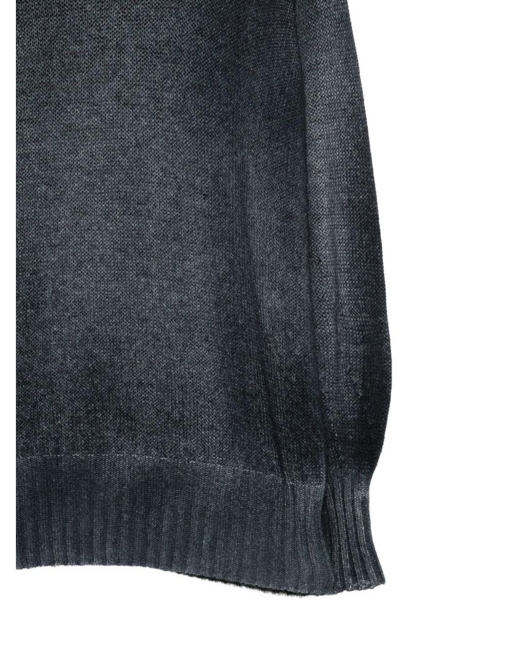 Avant Toi Blue Cashmere Crewneck Jumper