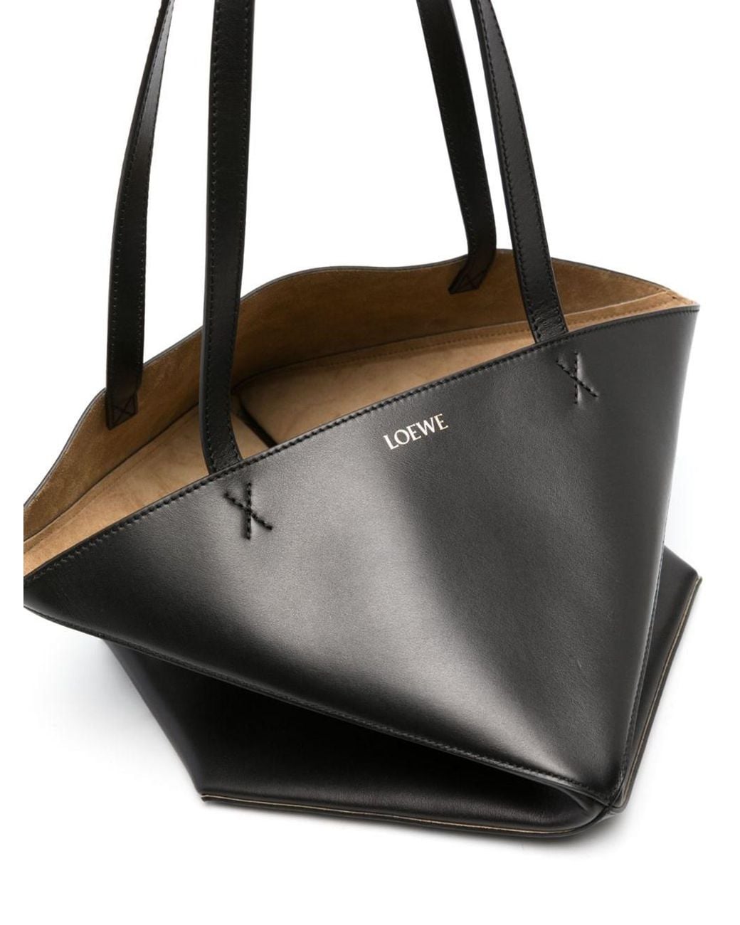 Loewe Black Medium Puzzle Fold Tote Bag