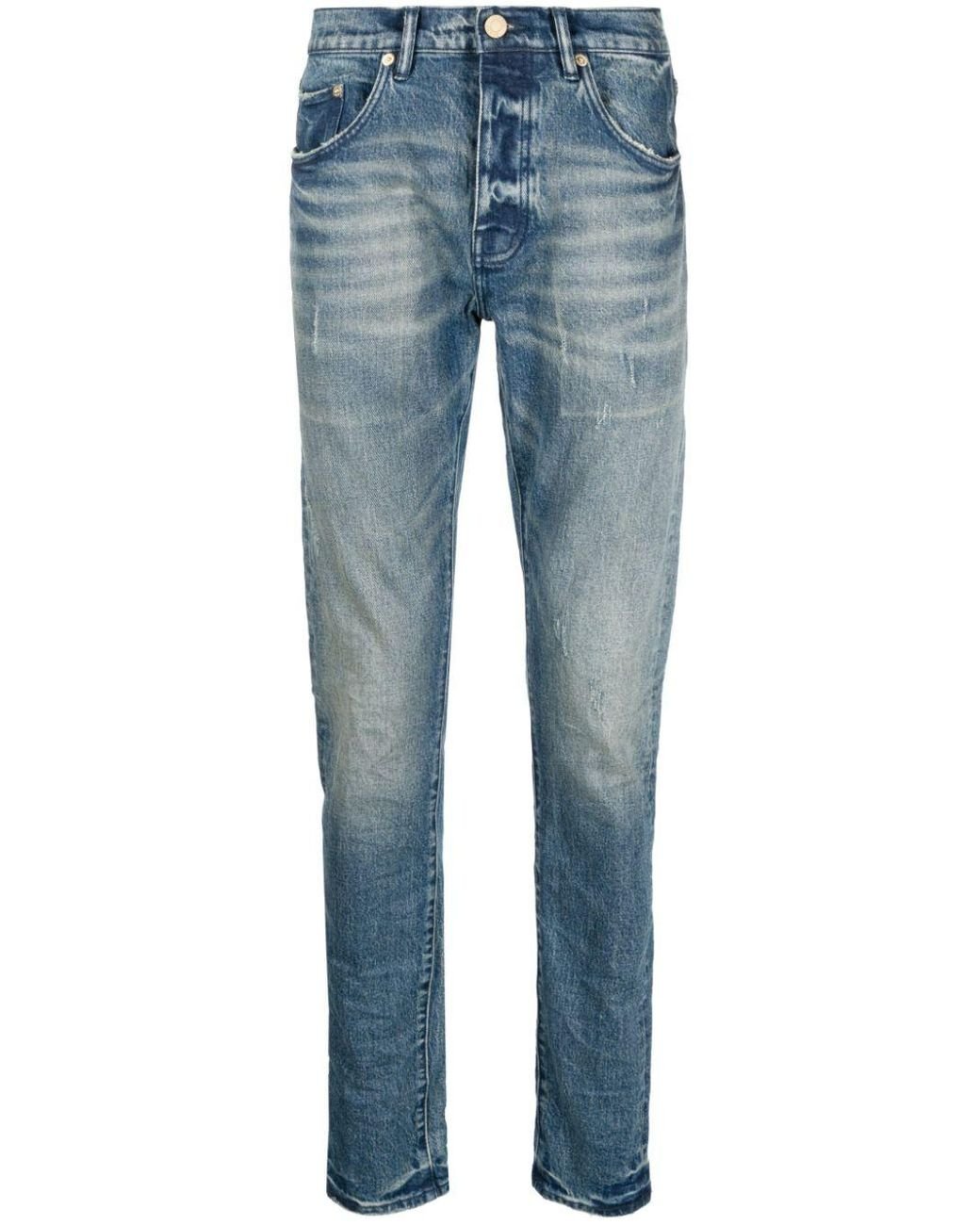 Purple Brand P001 Low-rise Slim-leg Jeans in Blue for Men