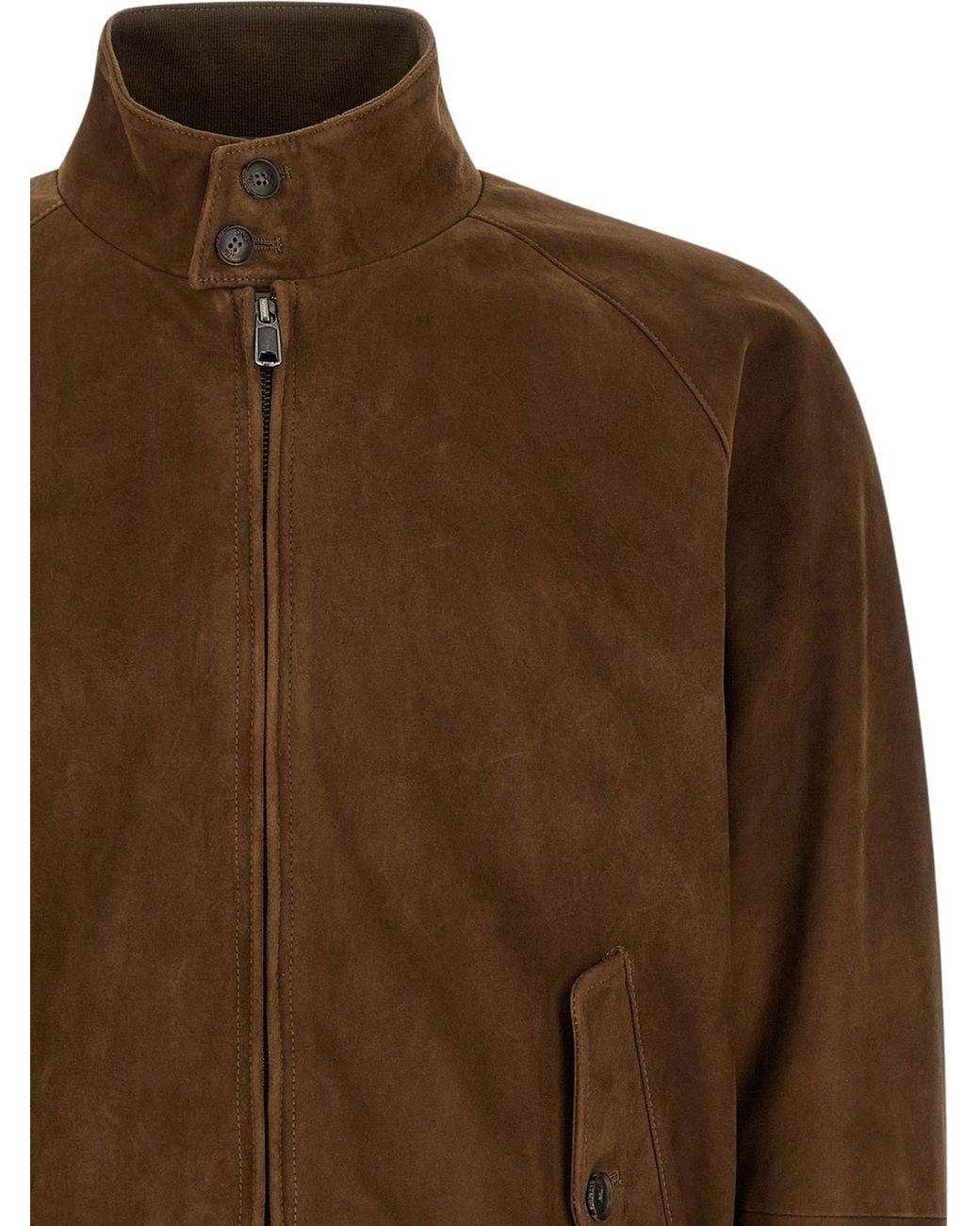 Baracuta Brown Suede Jacket for men