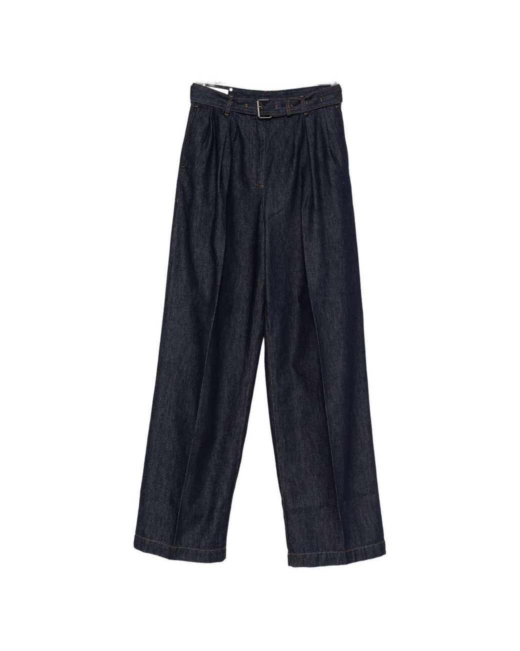 Dries Van Noten Blue Peaches Cotton Trousers