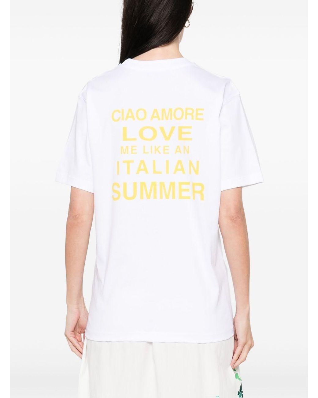 Giada Benincasa White Italian Summer T-Shirt