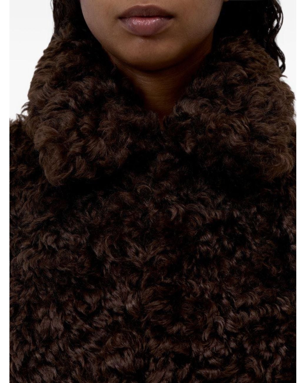 Closed Black Faux Fur Jacket