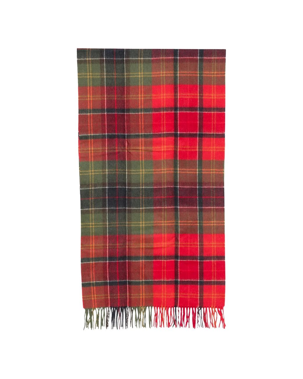 Barbour Red Serena Tartan Scarf for men