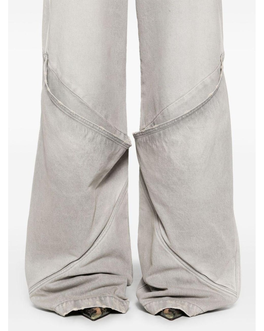 The Attico Gray Pants