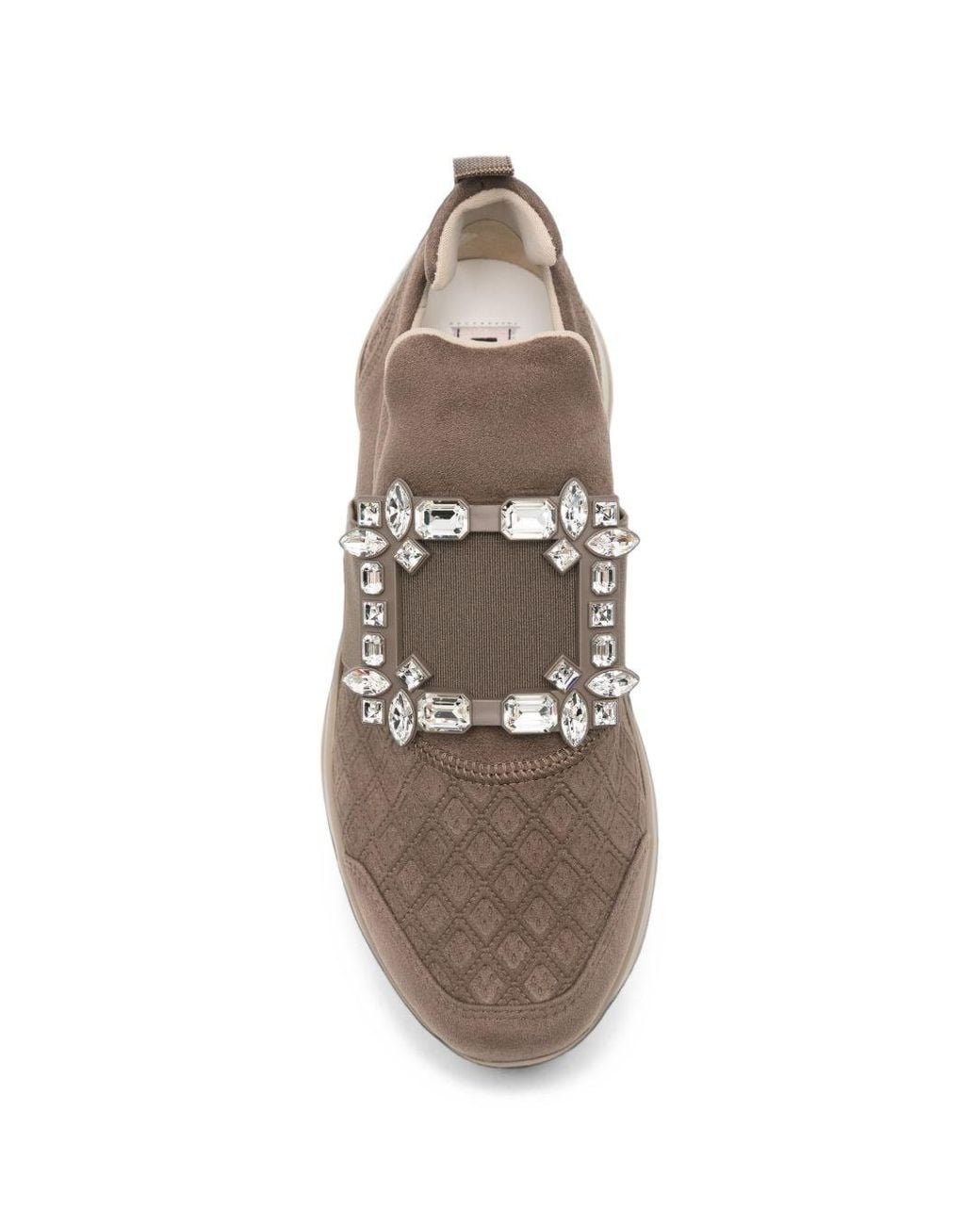 Roger Vivier Brown Viv Run Strass Sneakers