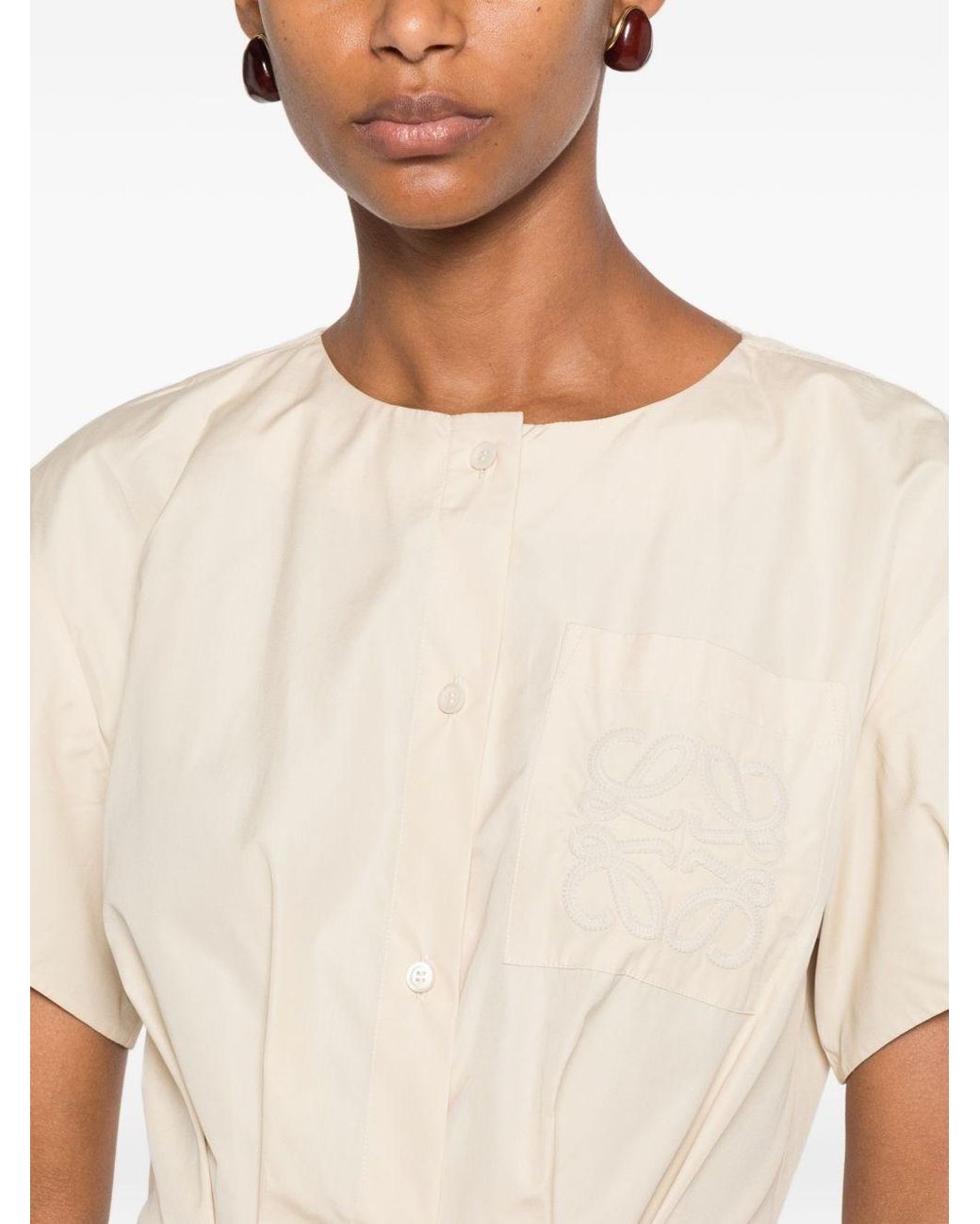Loewe Natural Cotton Short Dress