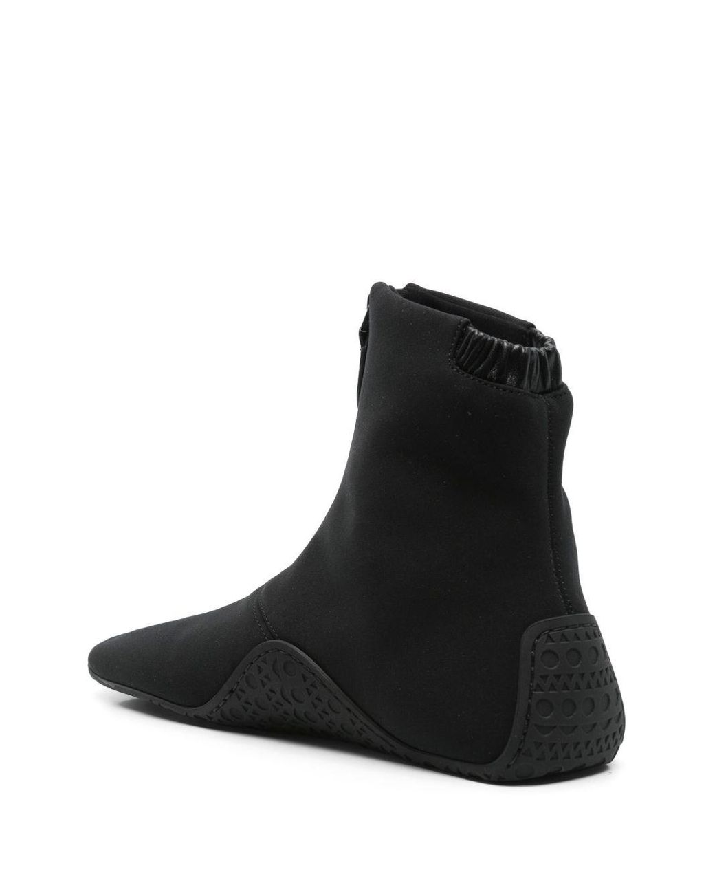 スニーカー ALAIA ZIPPED ANKLE SNEAKERS Alaïa Zipped Ankle Sneakers in Black | Lyst