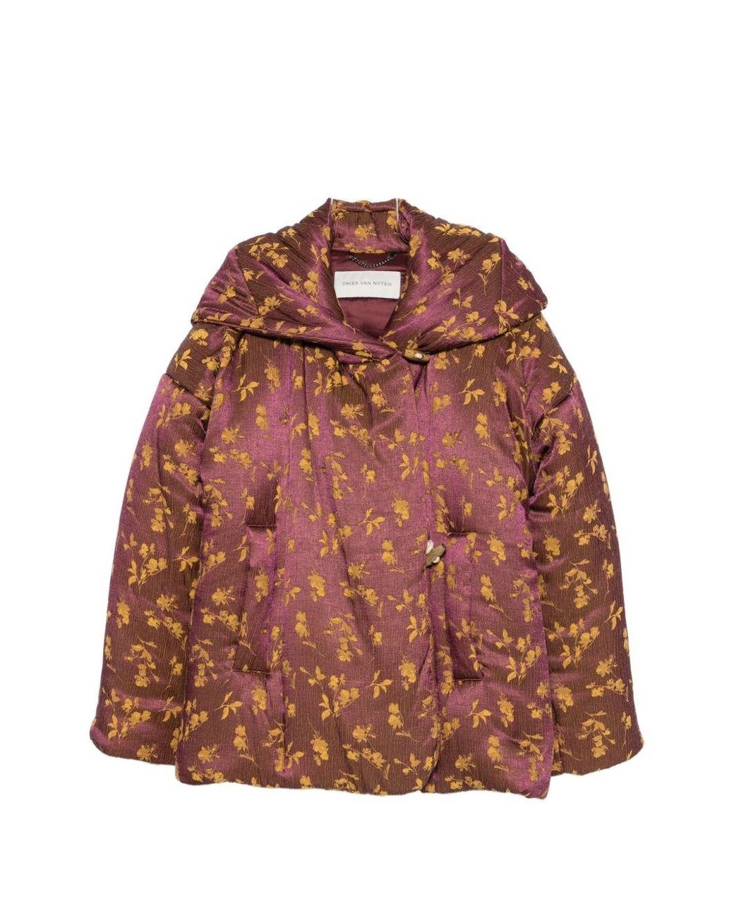 Dries Van Noten Brown Vacali Printed Jacket