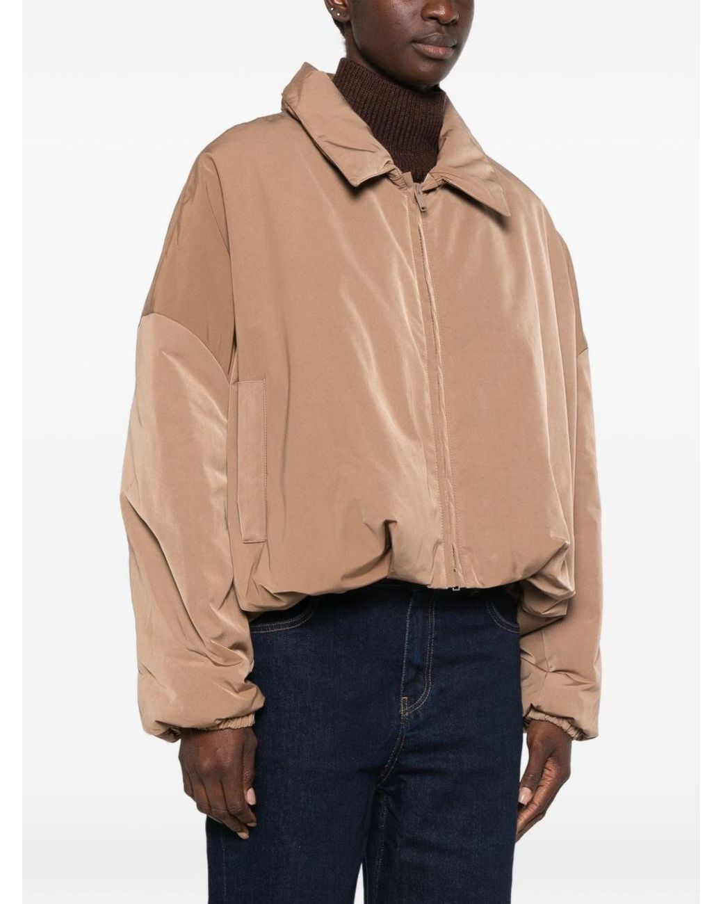 SOSUE Natural Drawstring Short Jacket