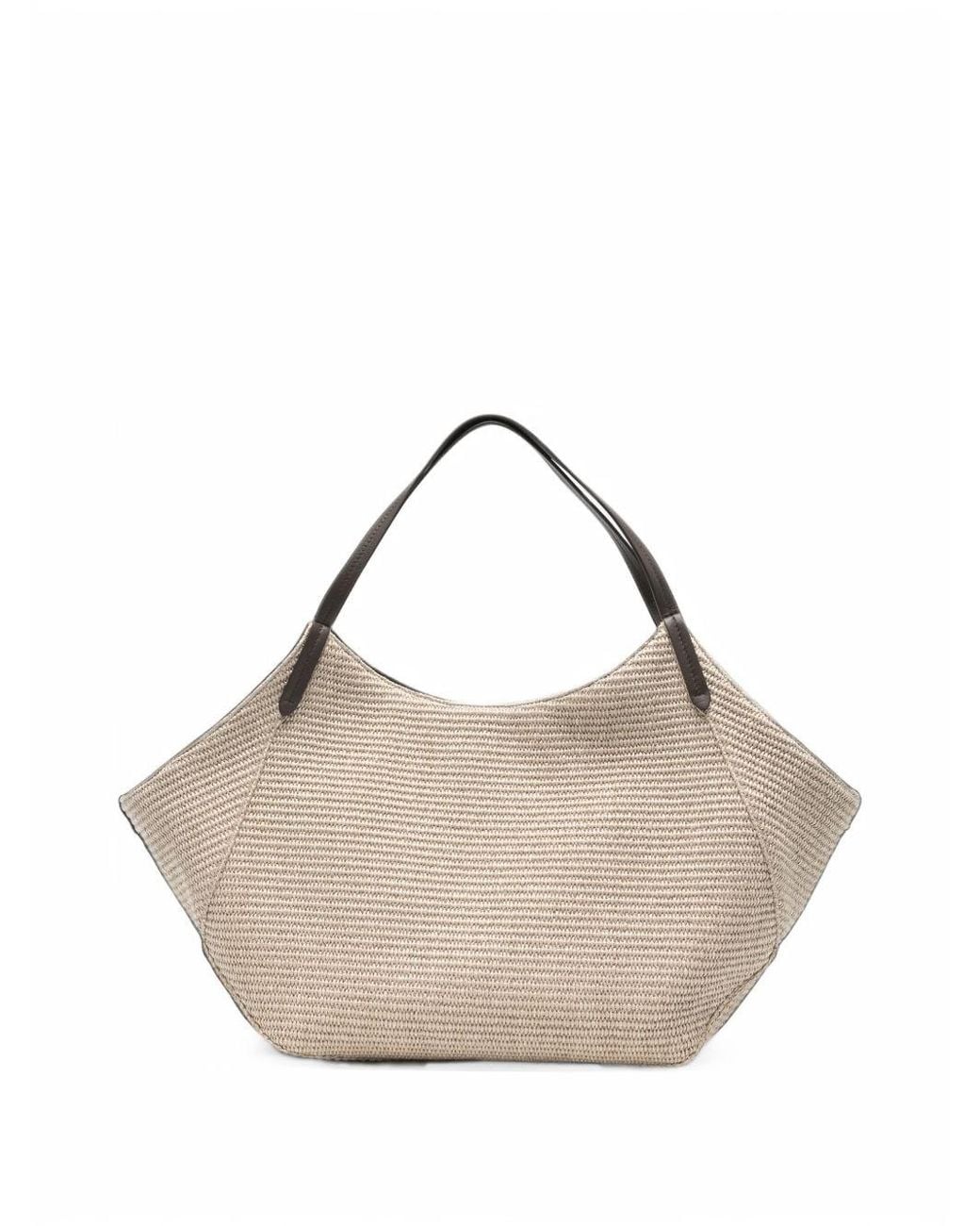 Brunello Cucinelli Natural Cotton Blend Tote Bag