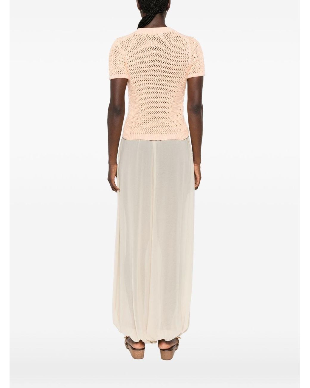 Chloé Natural Cotton Knitted Sweater