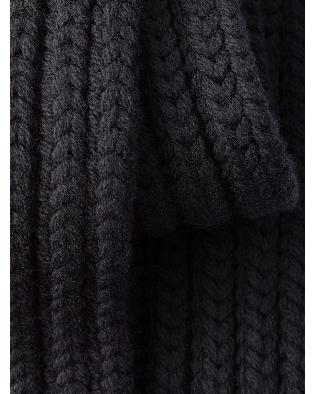 Prada Black Wool Scarf