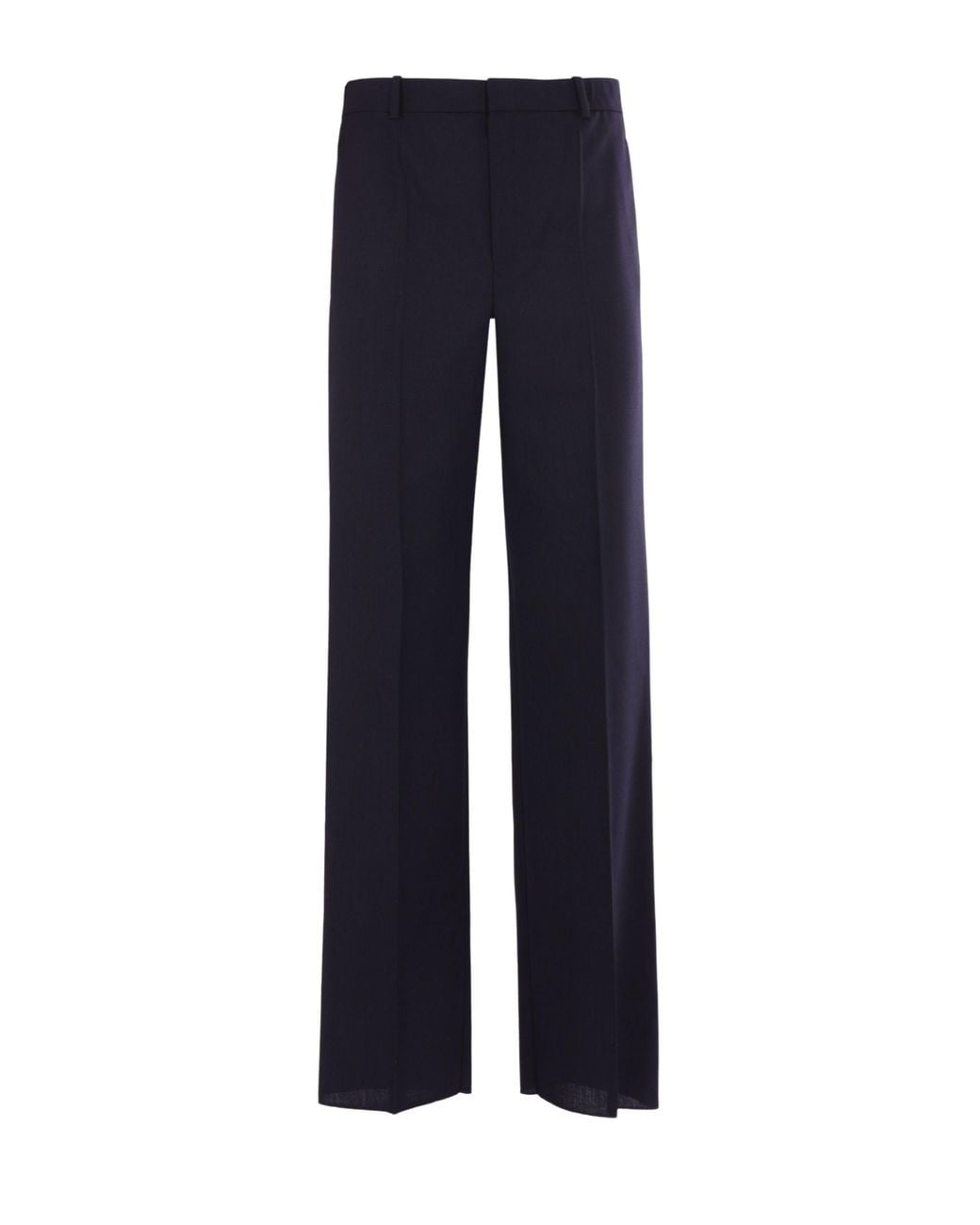 Saint Laurent Blue High-Waisted Wool Trousers for men