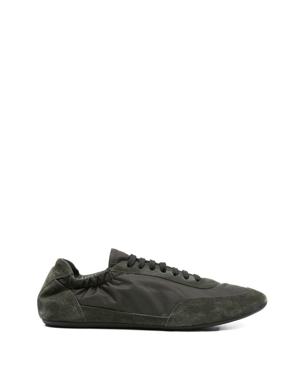 Prada Black Collapse Re-Nylon And Suede Sneakers for men