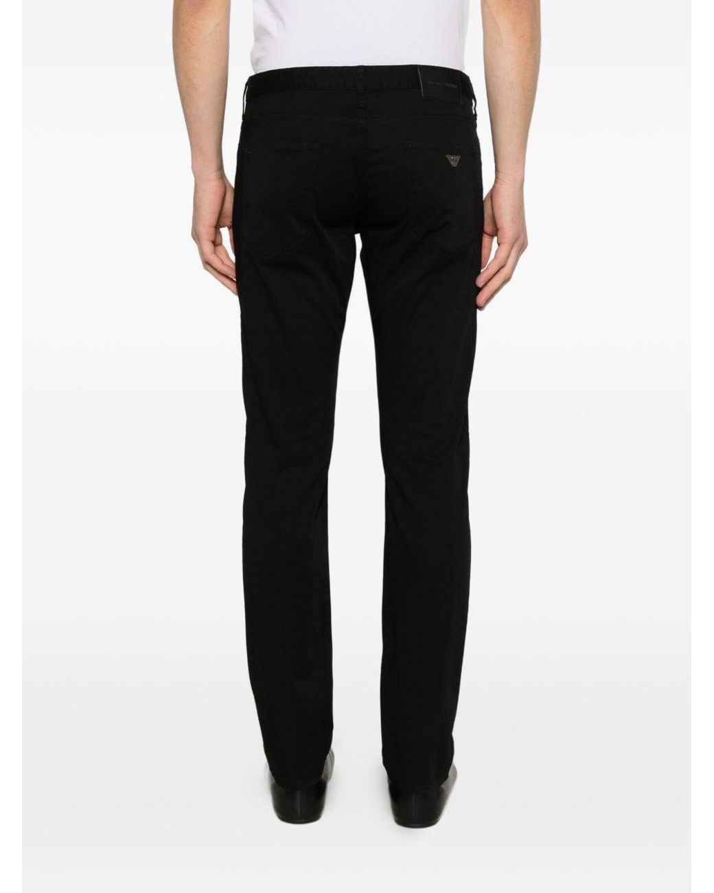 Emporio Armani Black Denim Cotton Jeans for men