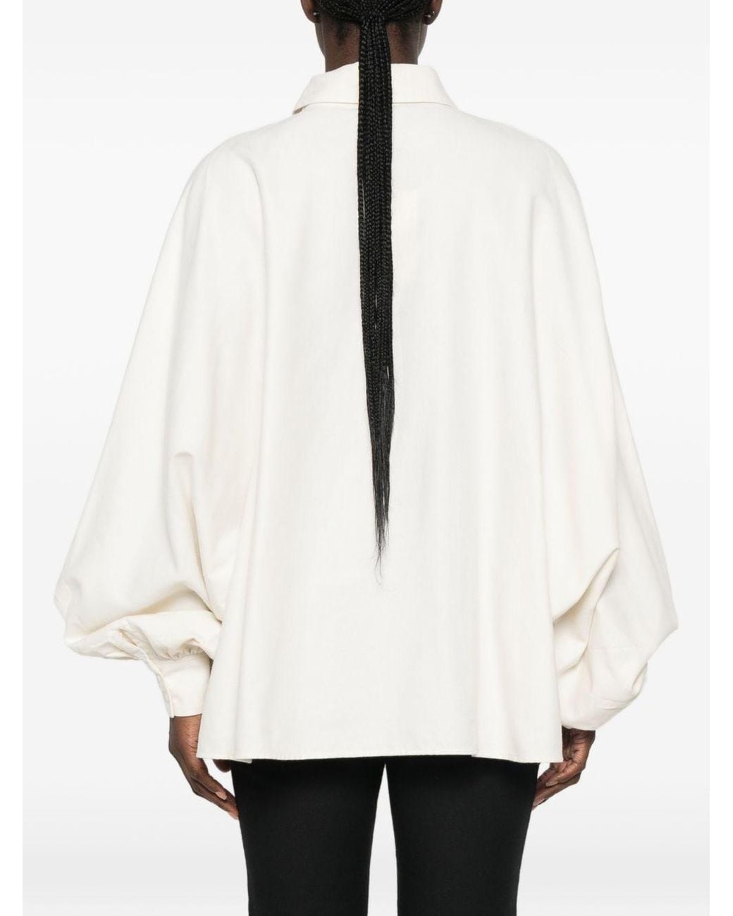SOSUE White Flannel Shirt