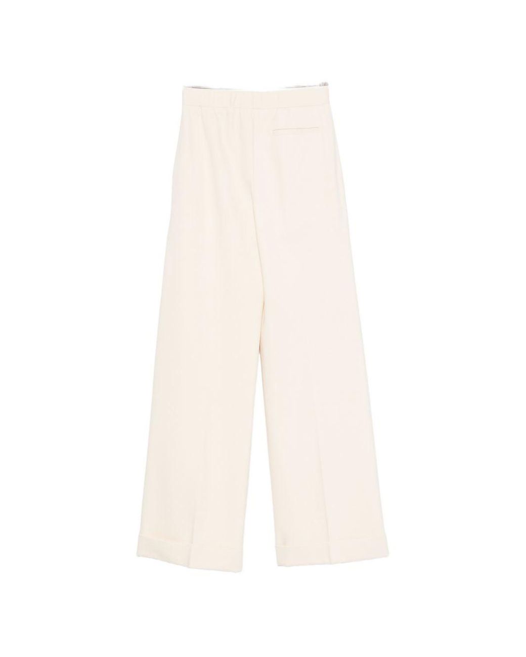 Semicouture White Coline Trousers