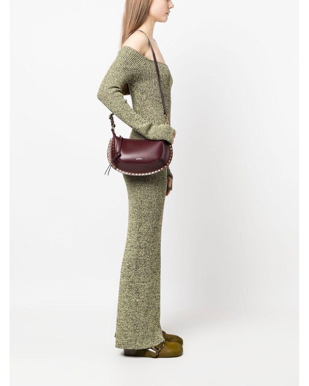 Isabel Marant Brown Marant Oskan Moon Shoulder Bag