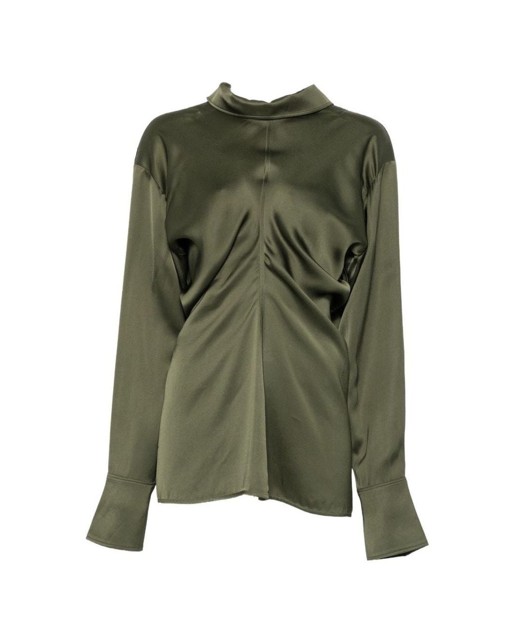 Totême Green Slouchy Blouse