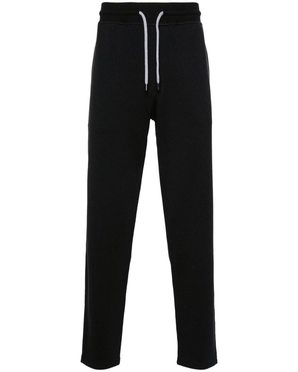 Brunello Cucinelli Black Cotton Trousers for men
