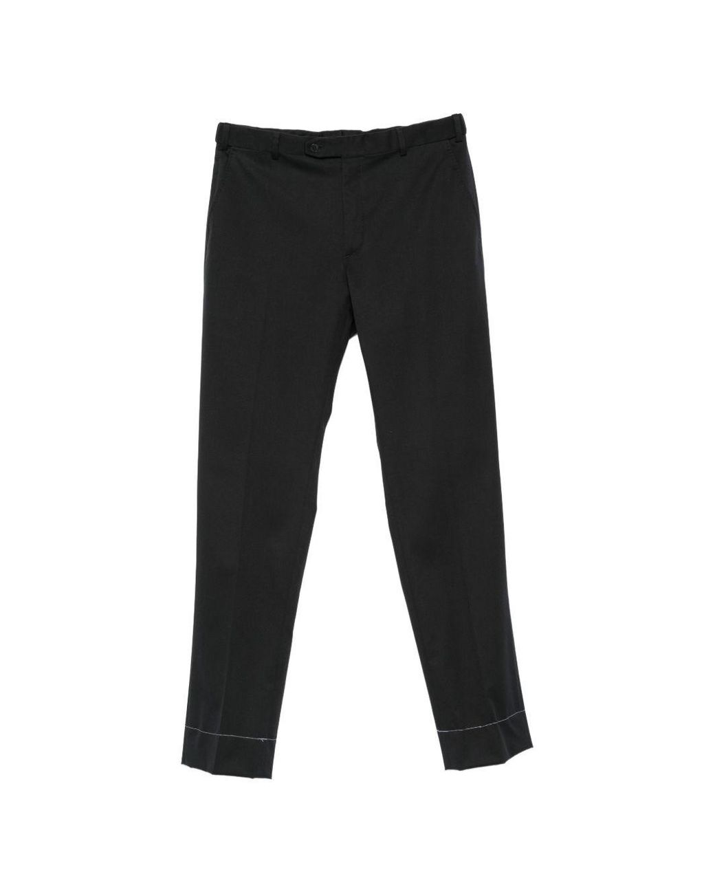 Brioni Black Cotton Trousers for men