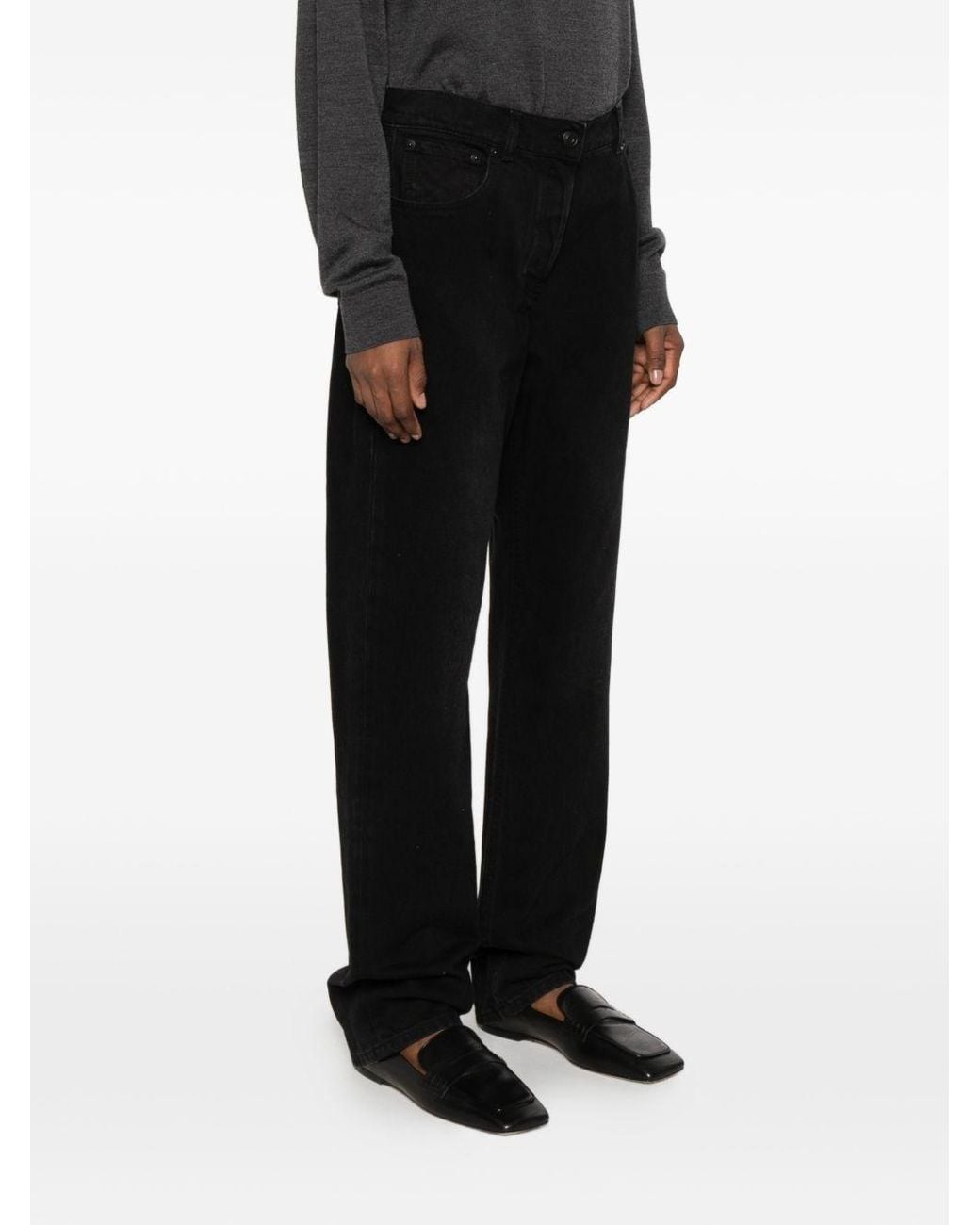 The Row Black Imma Denim Jeans