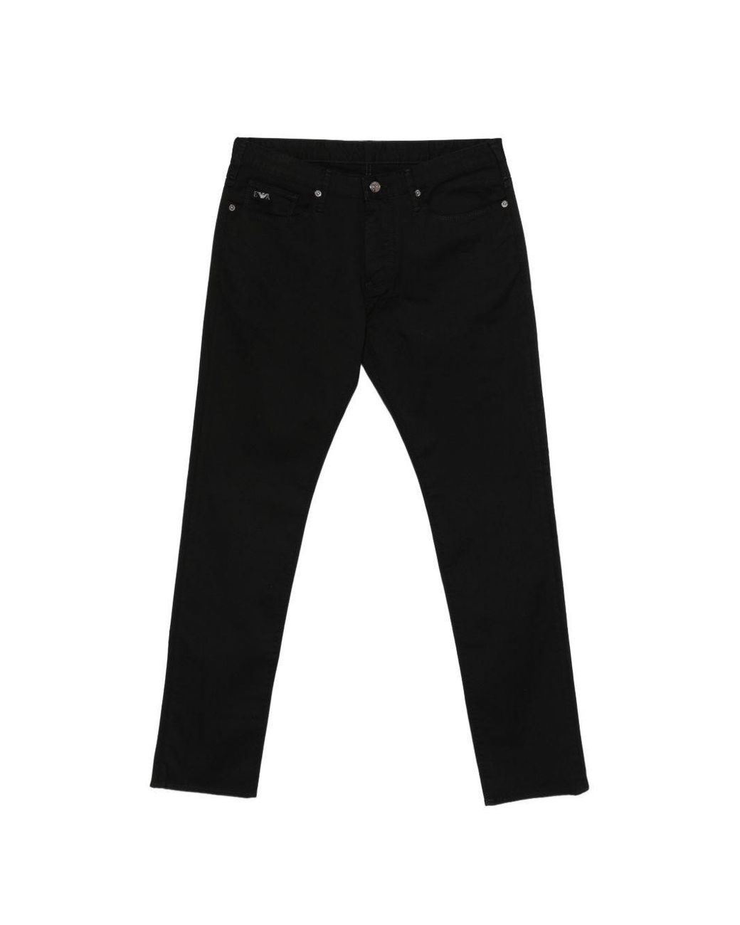 Emporio Armani Black Denim Cotton Jeans for men