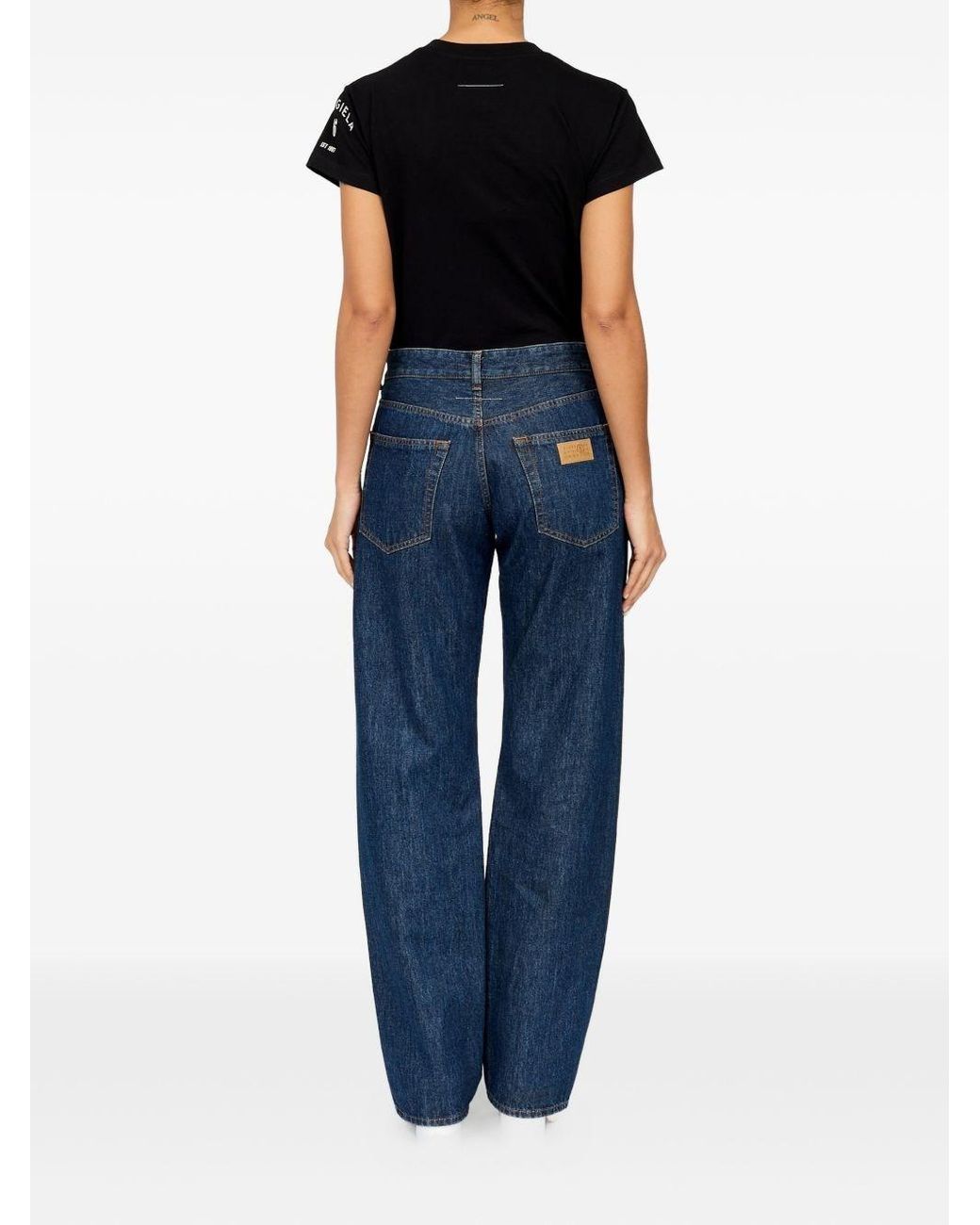MM6 by Maison Margiela Blue Barrel Denim Cotton Jeans