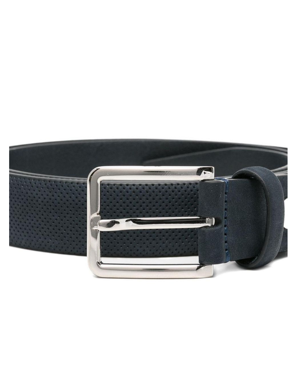 Brioni Black Leather Belt for men