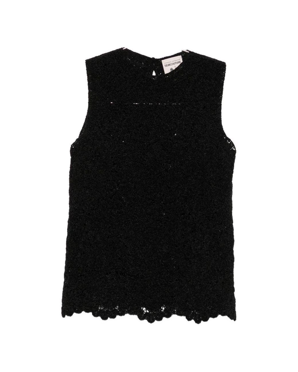Semicouture Black Kristia Vest