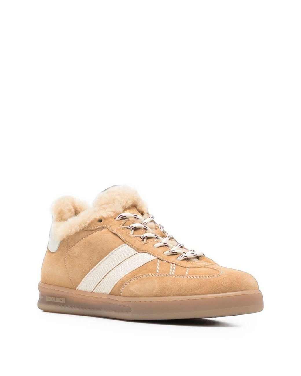 Woolrich Natural Leather Sneakers