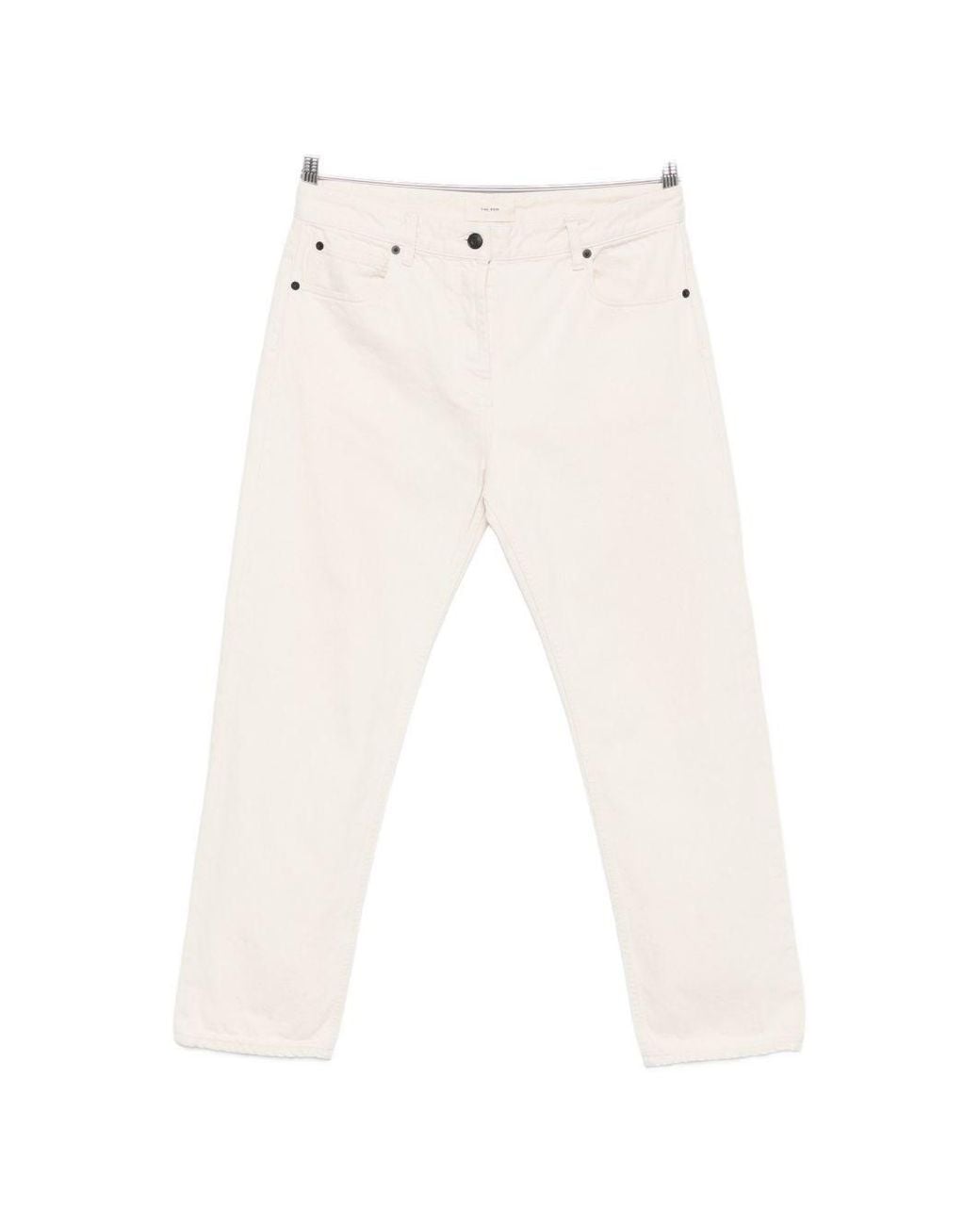 The Row White Riaco Cotton Jeans