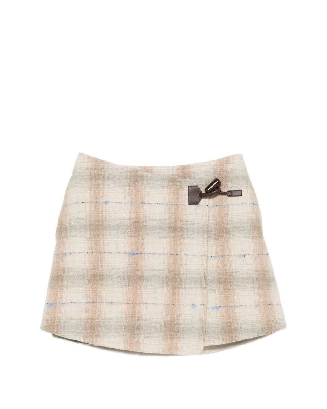 Loewe Natural Wool And Cashmere Mini Skirt